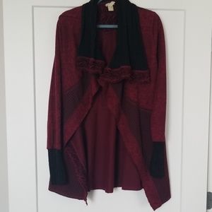 Burgandy cardigan